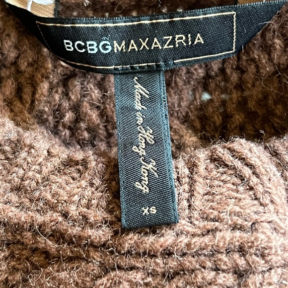 BCBG Maxazria Brown Cropped Bolero Sweater - Picture 3 of 5